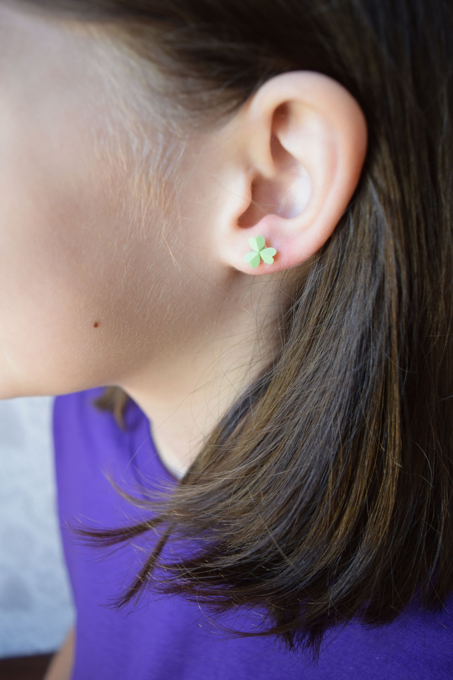 Kid’s Saint Earrings - St Patrick’s Trinity Clover