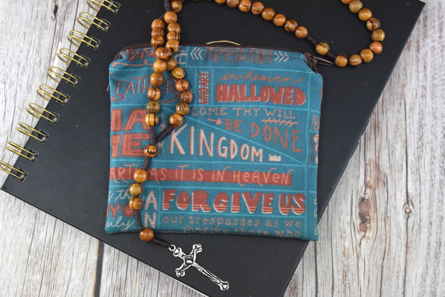 Small Zipper Rosary Pouch - Our Father