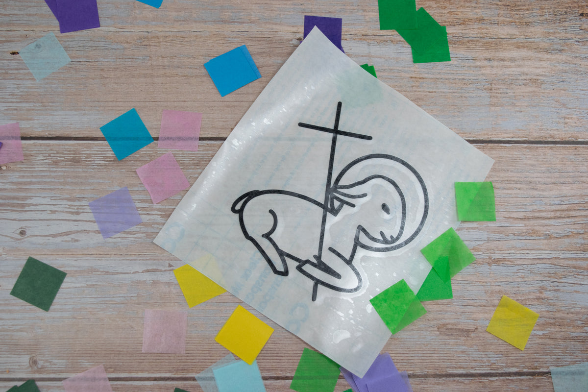 Catholic Easter Suncatcher Craft Kit: Kids Tissue Paper DIY Craft