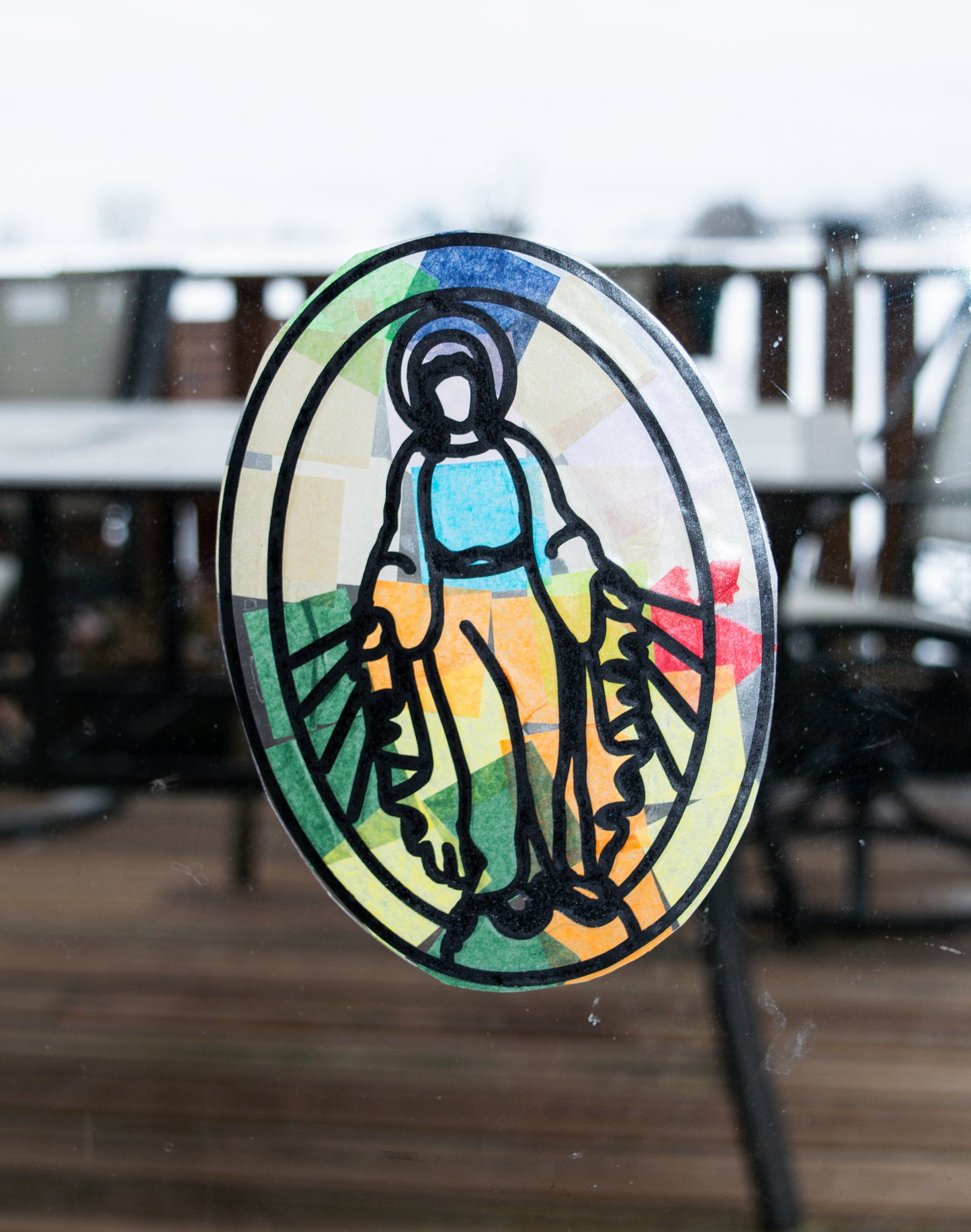 Catholic Life Suncatcher Craft Kit: Kids Tissue Paper DIY Craft