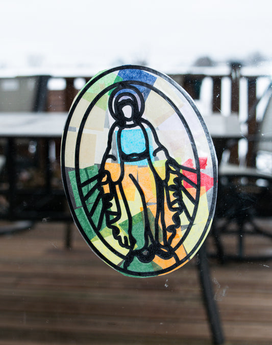 Catholic Life Suncatcher Craft Kit: Kids Tissue Paper DIY Craft