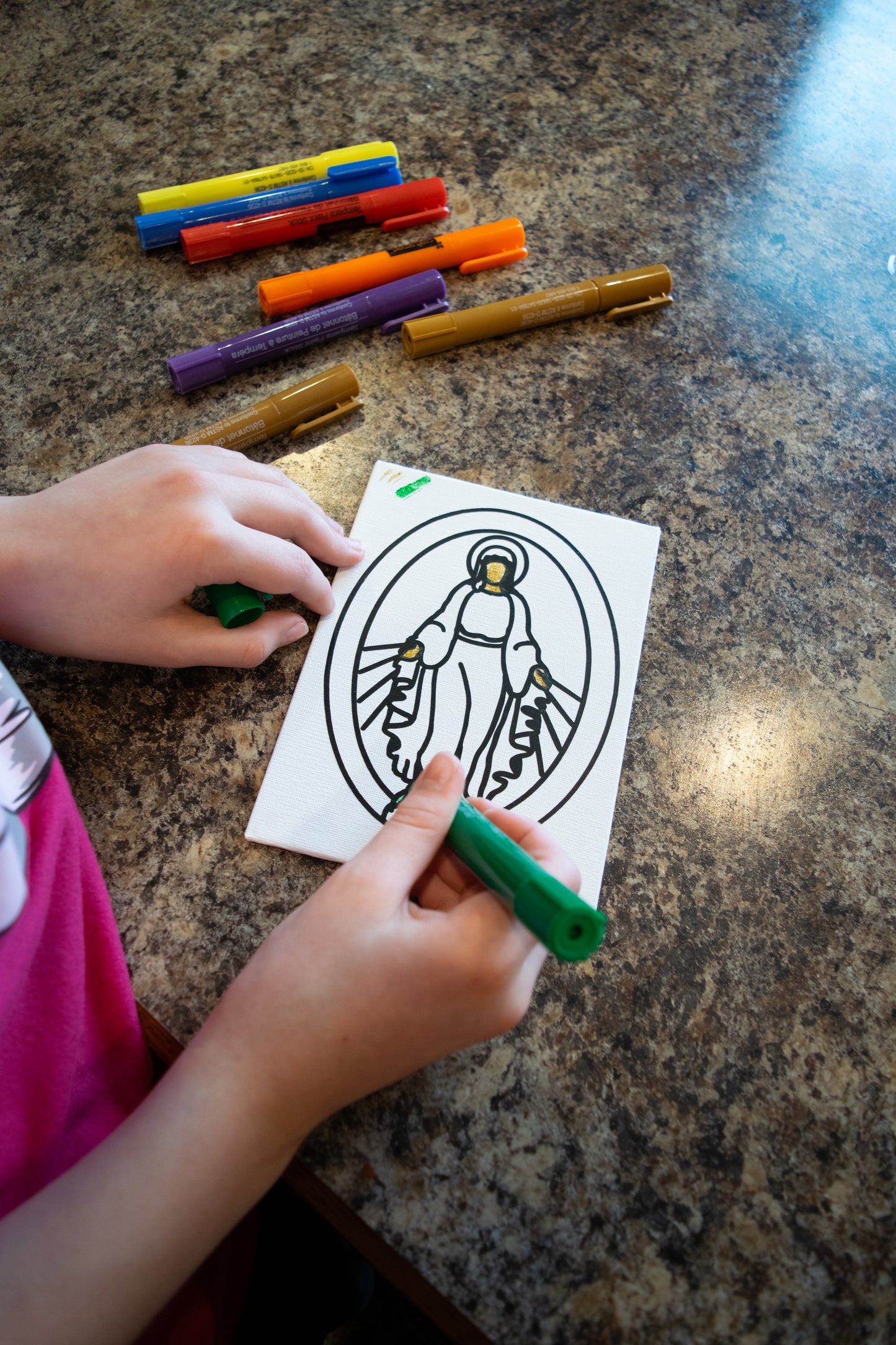 Mary - Kids Paint your own Canvas