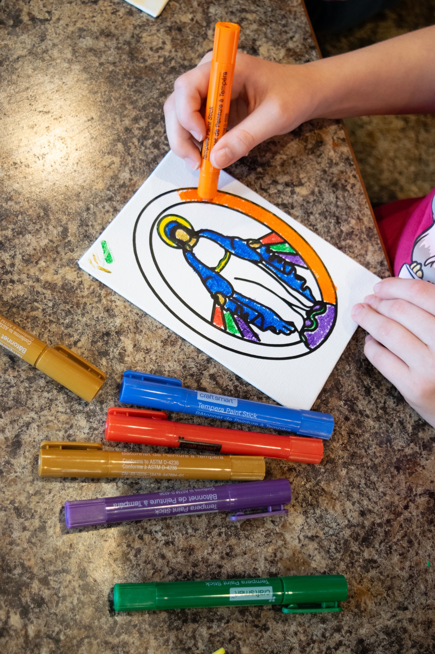 Mary - Kids Paint your own Canvas