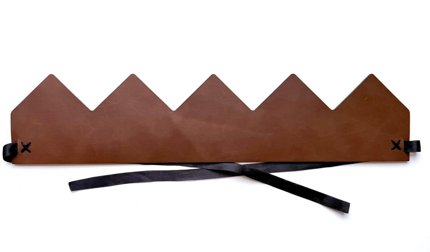 Personalized Leatherette Crown | Baptism Day Crown | Catholic Baptism Day Tradition