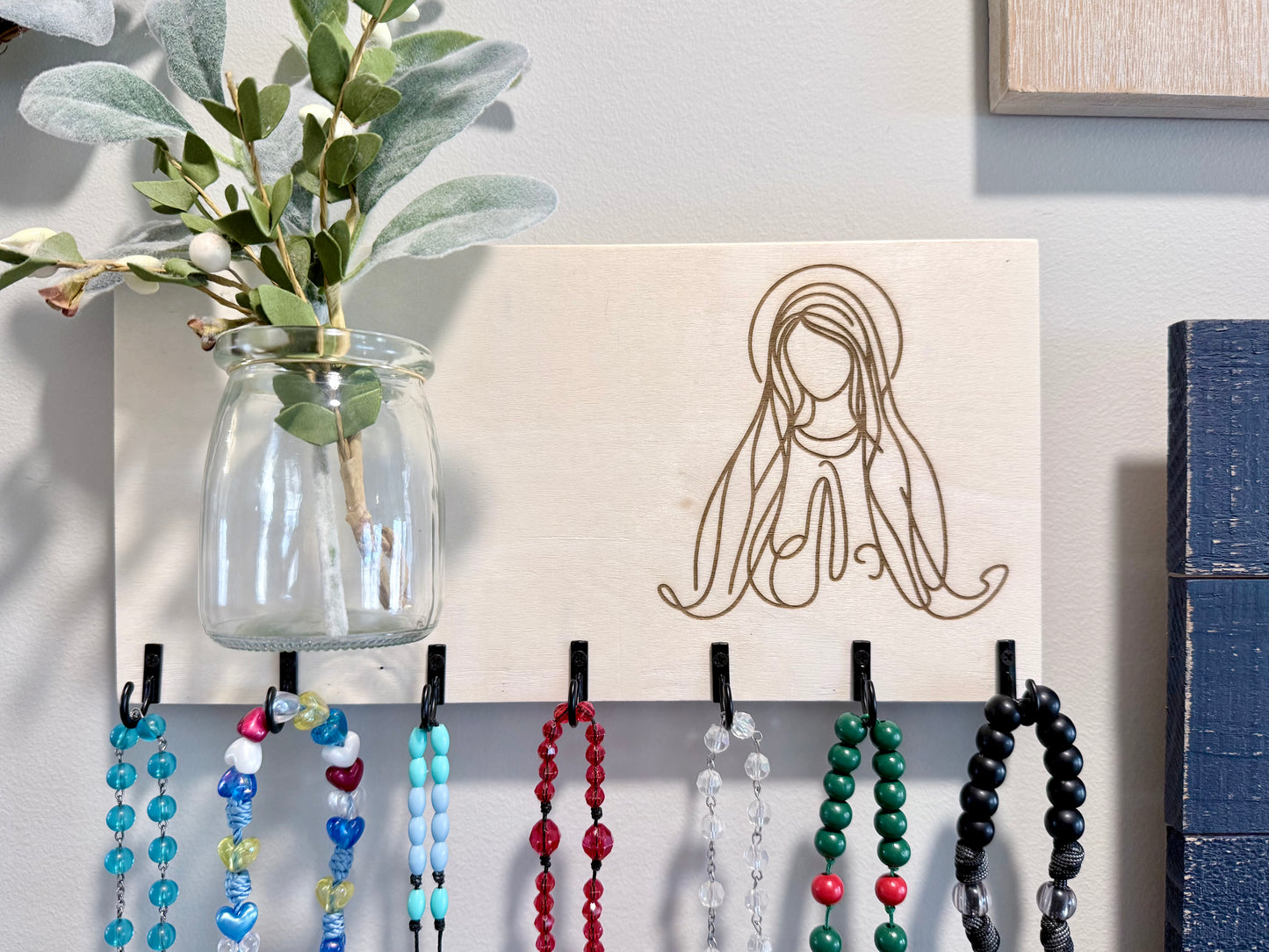 Wooden Rosary Hanger