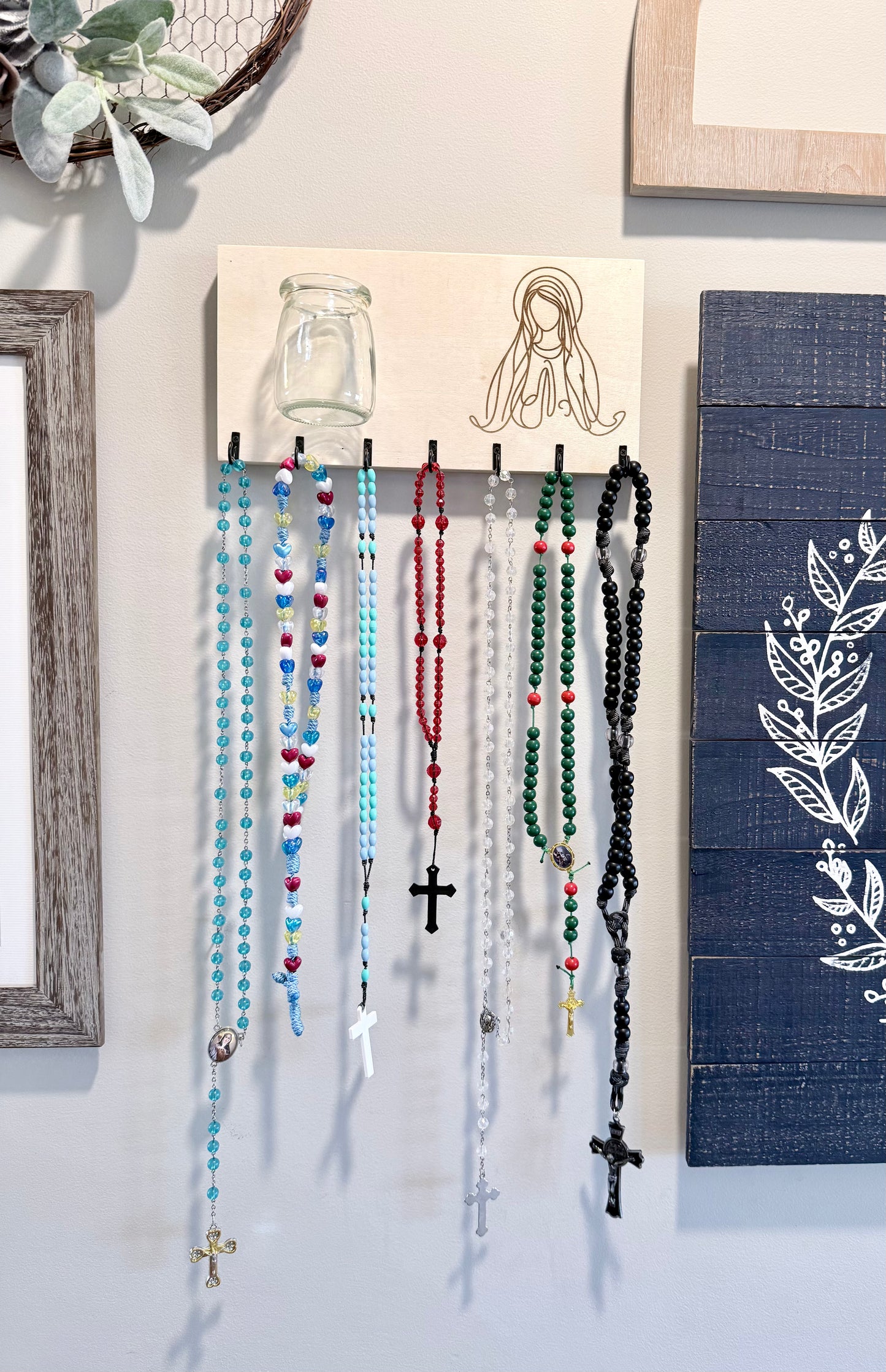Wooden Rosary Hanger