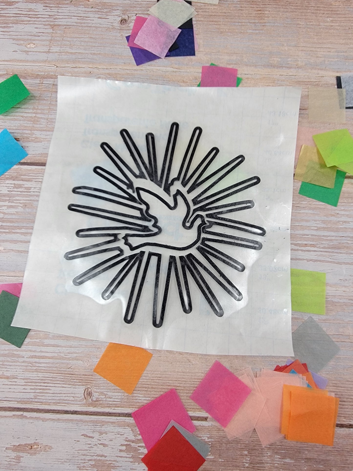 Catholic Sacraments Suncatcher Craft Kit: Kids Tissue Paper DIY Craft