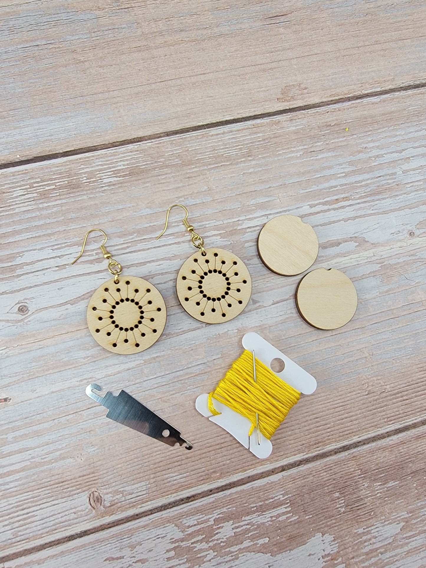 DIY Embroidery Earrings Kit - Fatima