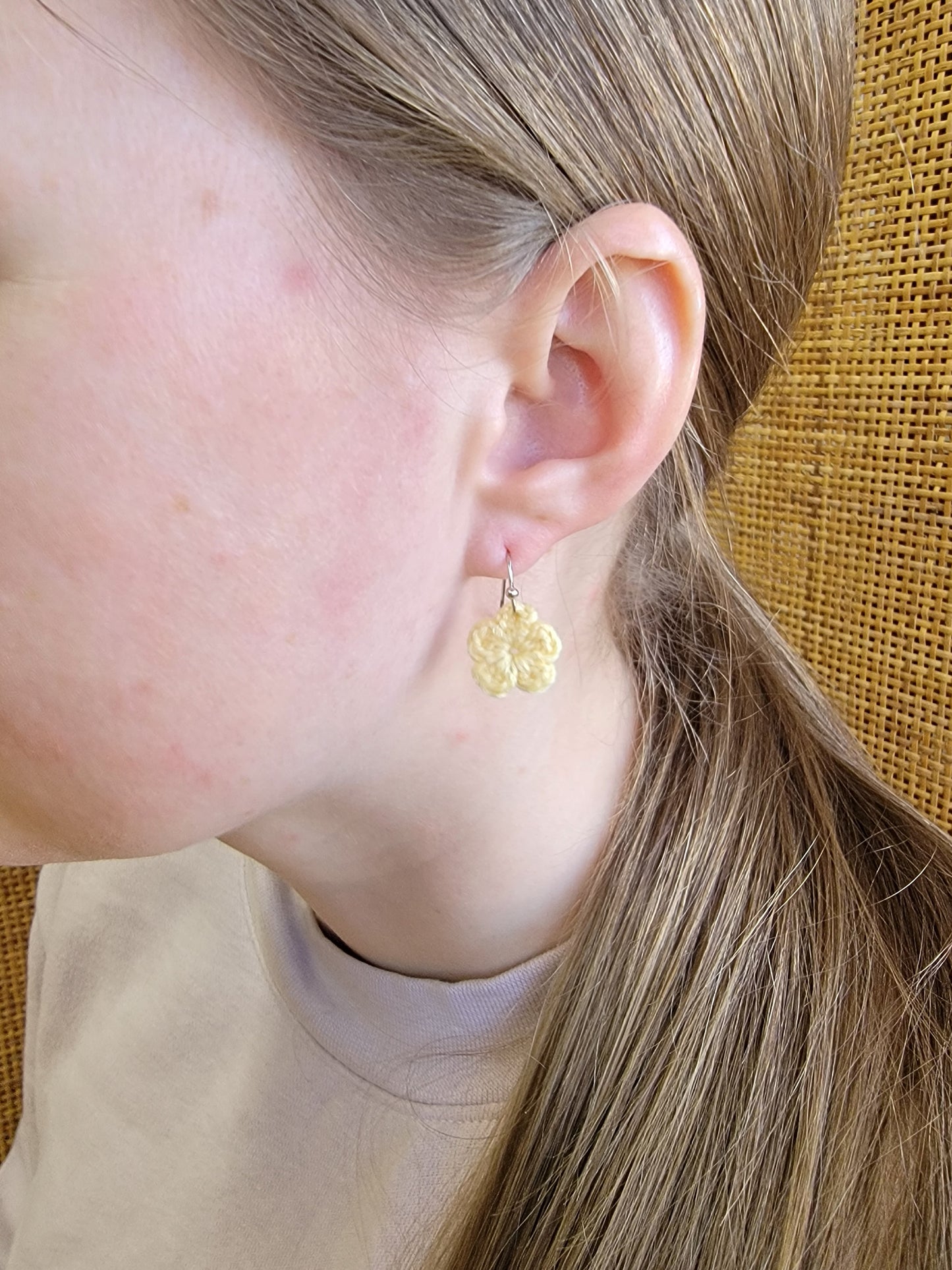 Crochet Flower Earrings