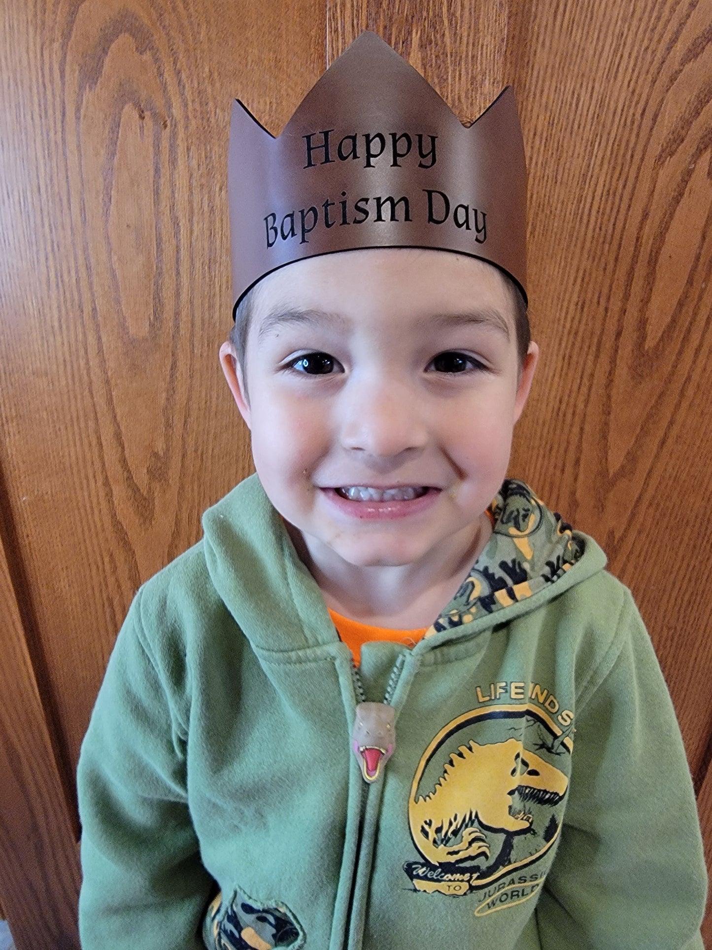 Personalized Leatherette Crown | Baptism Day Crown | Catholic Baptism Day Tradition
