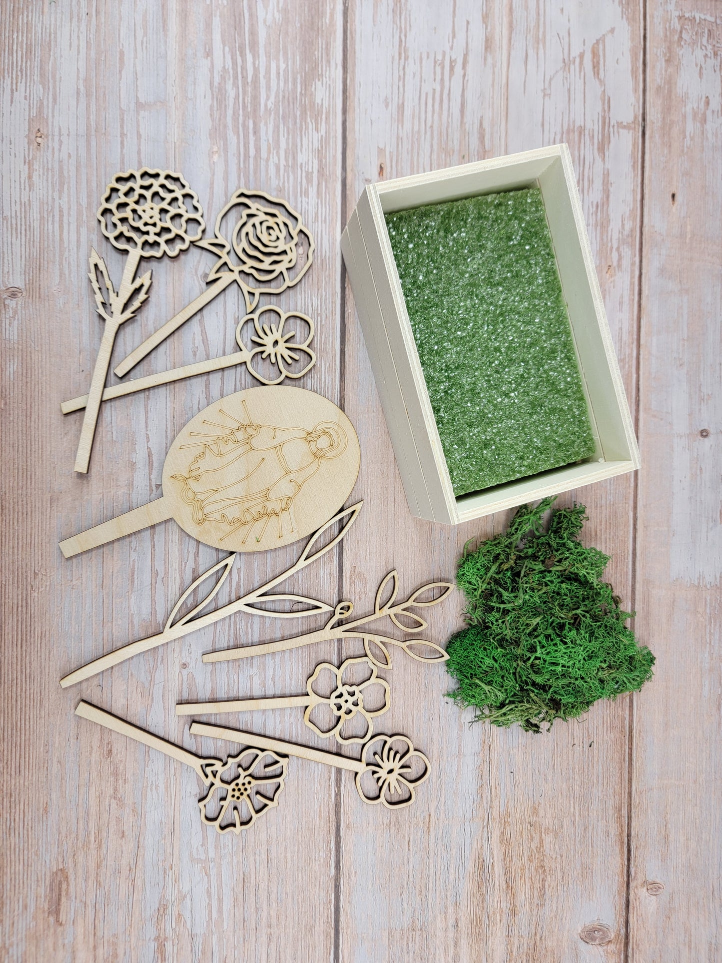 DIY Wooden Mary Garden Craft Kit