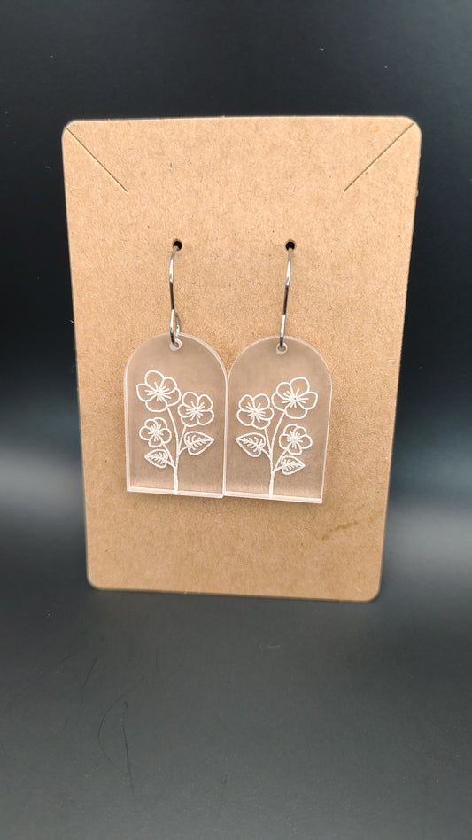 Birth Month Flower Earrings