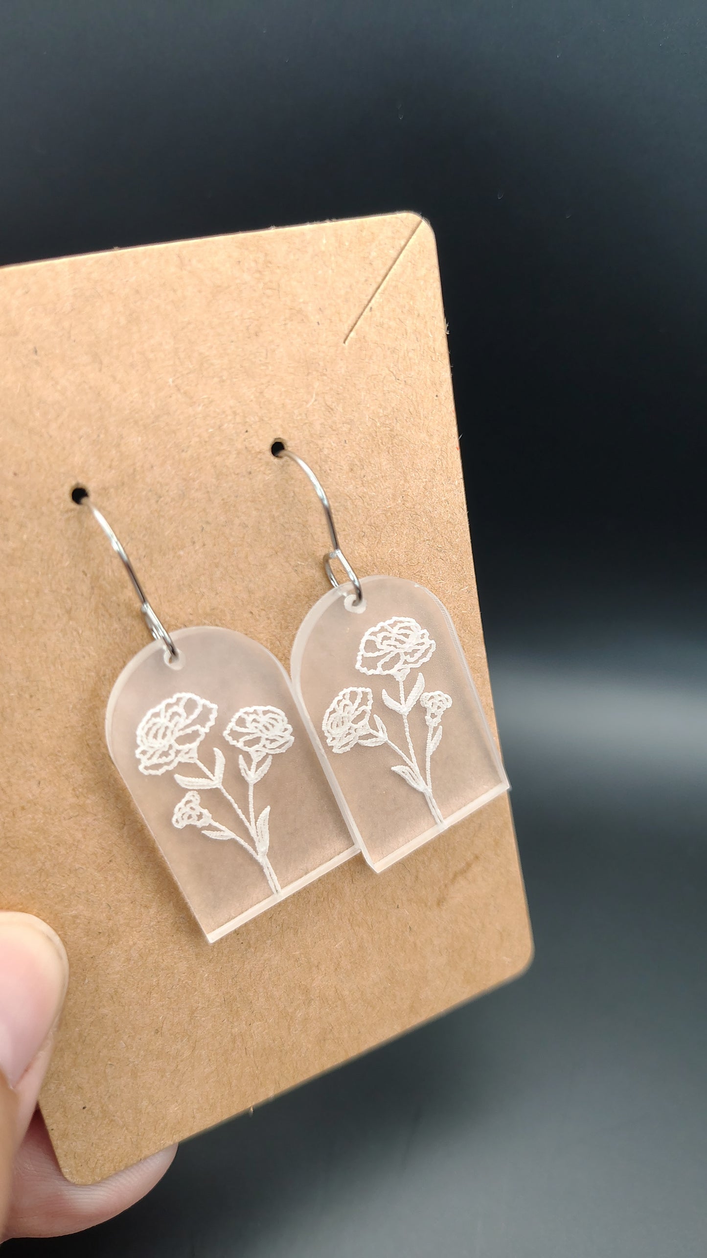 Birth Month Flower Earrings