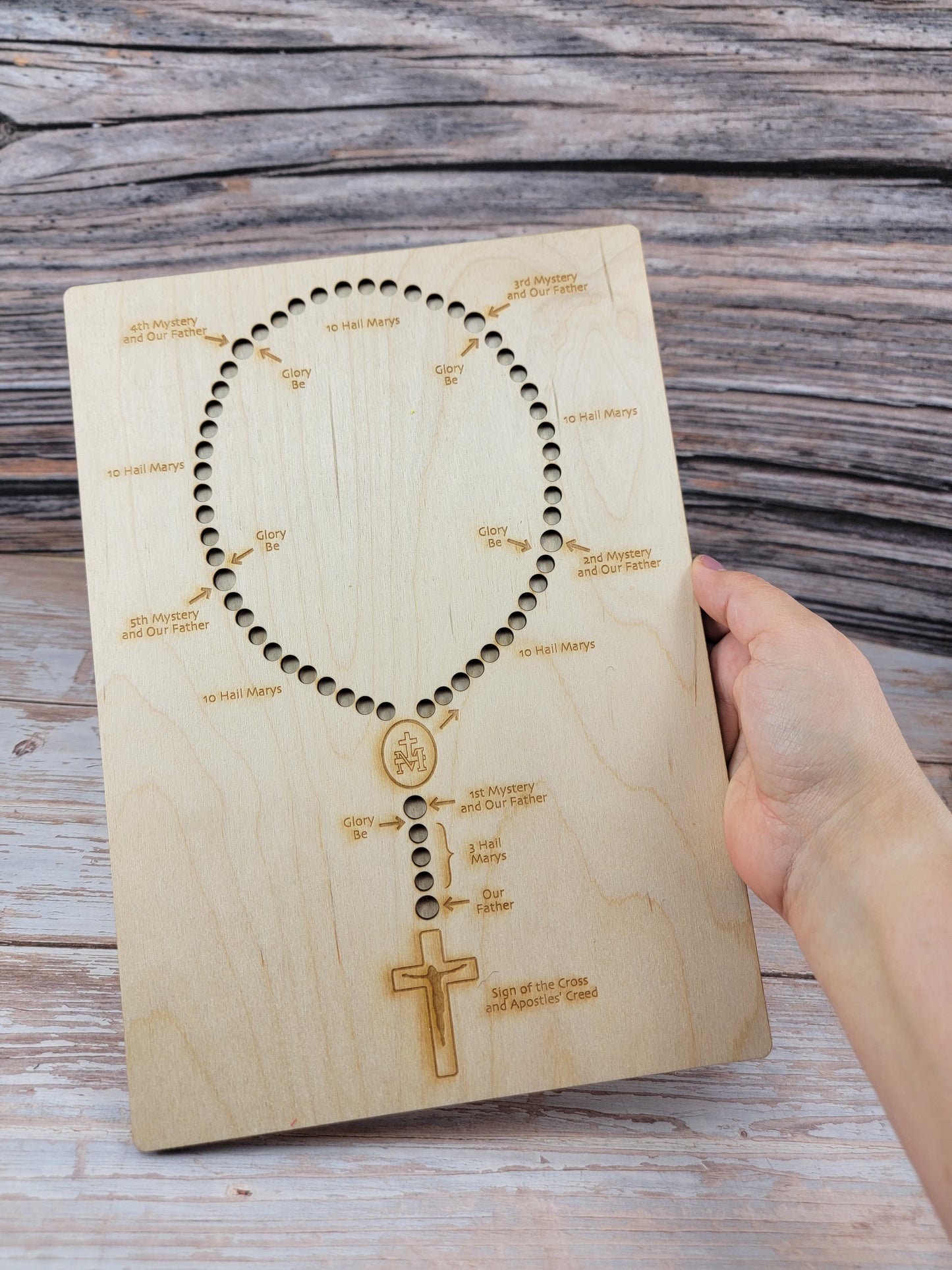Rosary Sensory Board