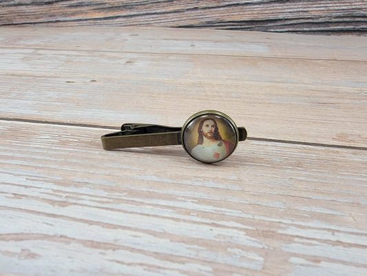 Sacred Heart Tie Clip
