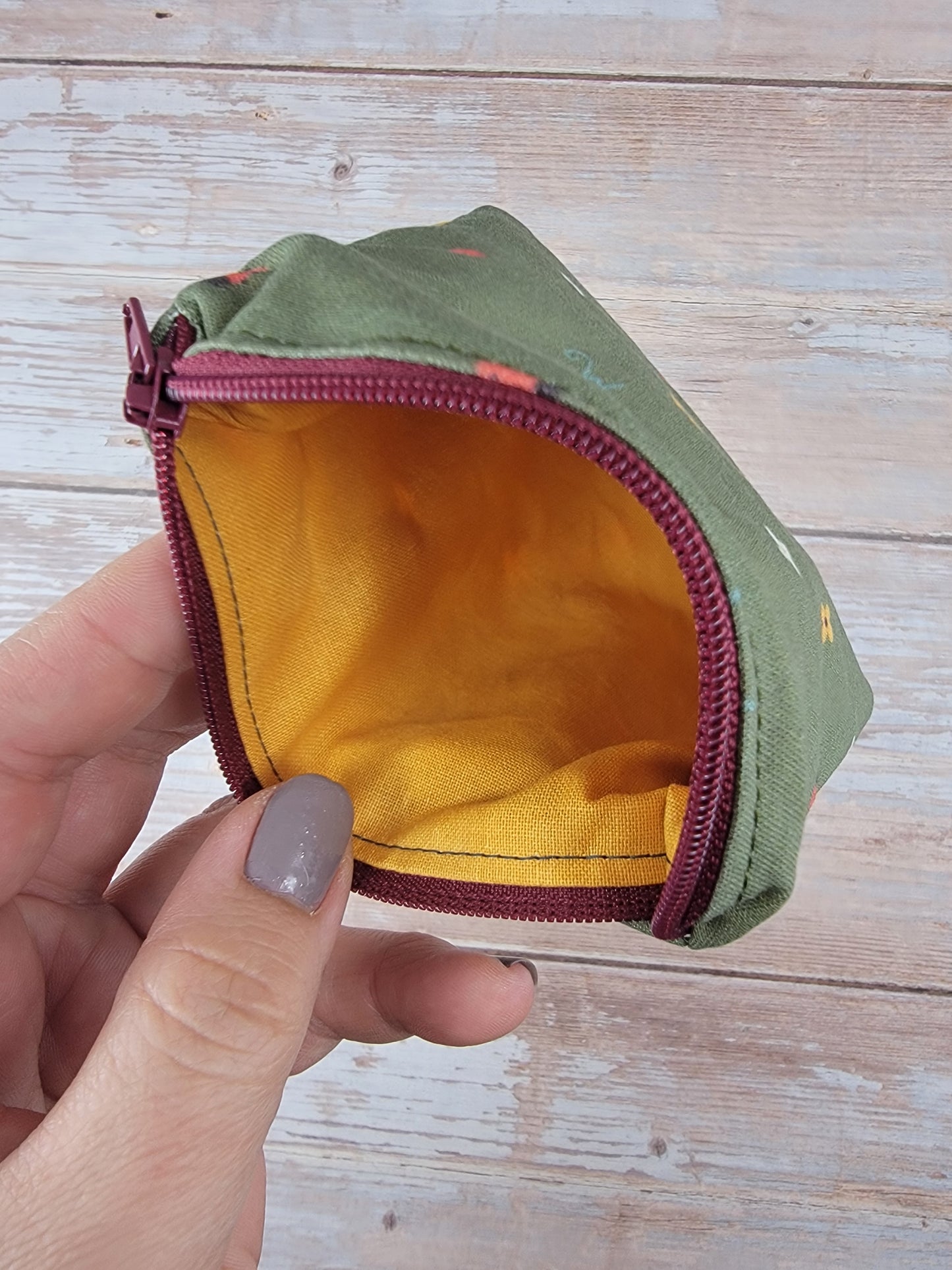 Small Zipper Rosary Pouch - Mary's Lady Beetles