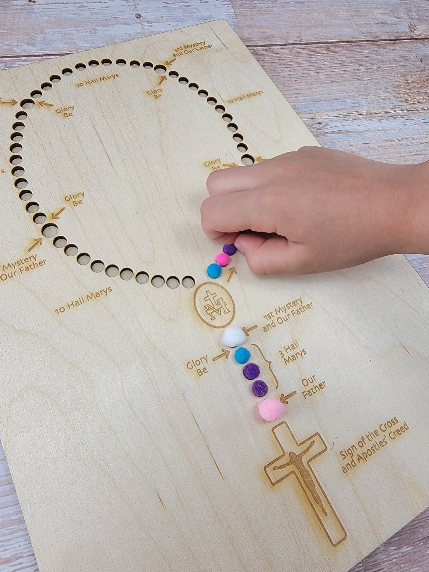 Rosary Sensory Board
