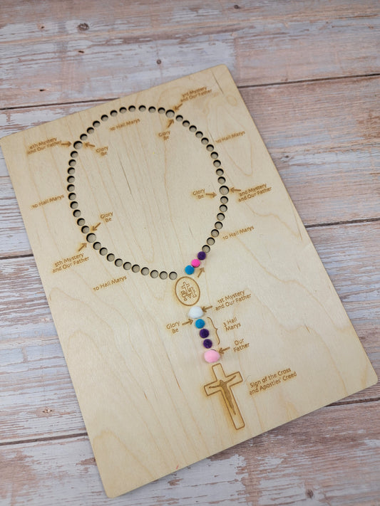Rosary Sensory Board