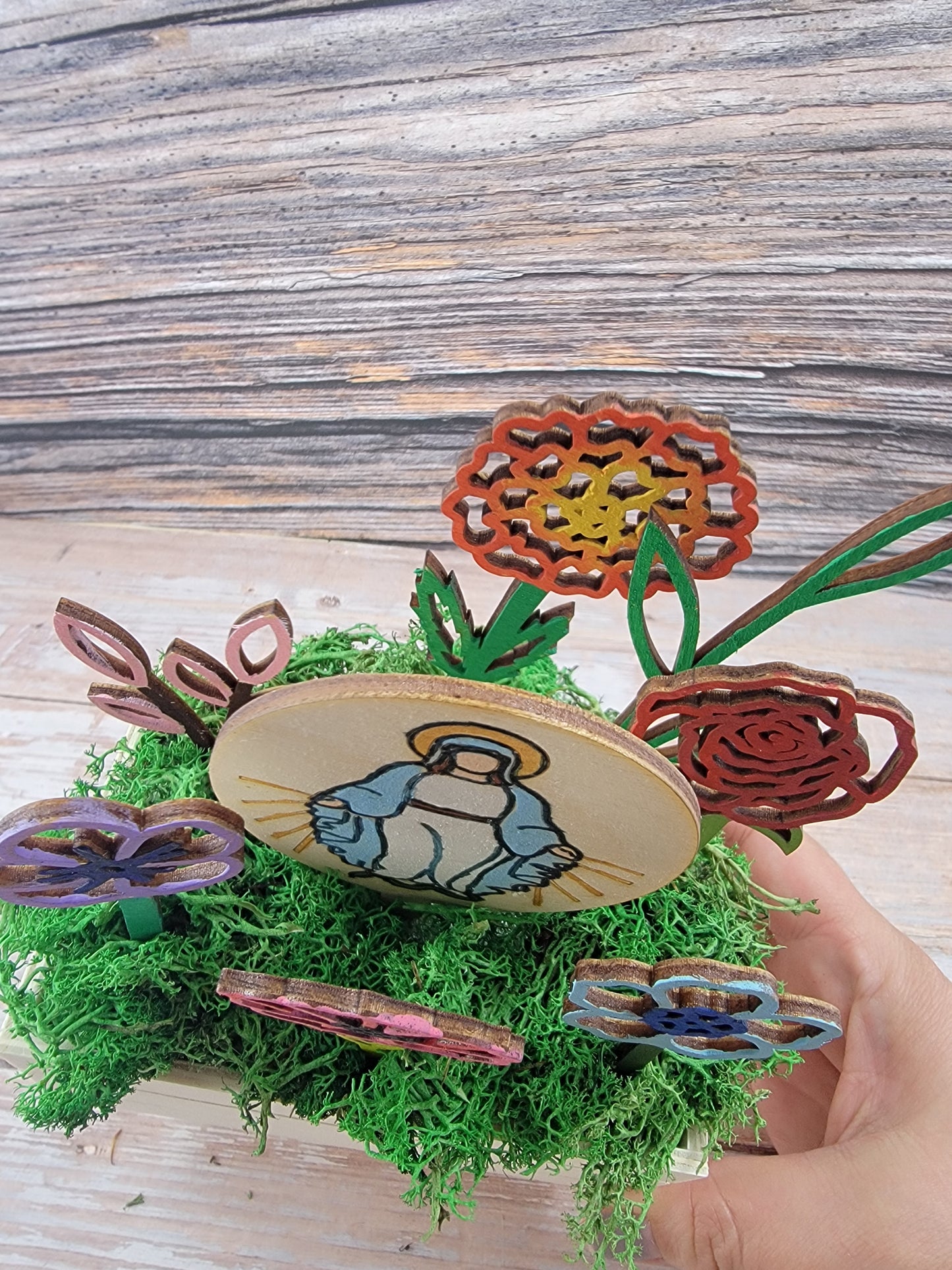 DIY Wooden Mary Garden Craft Kit