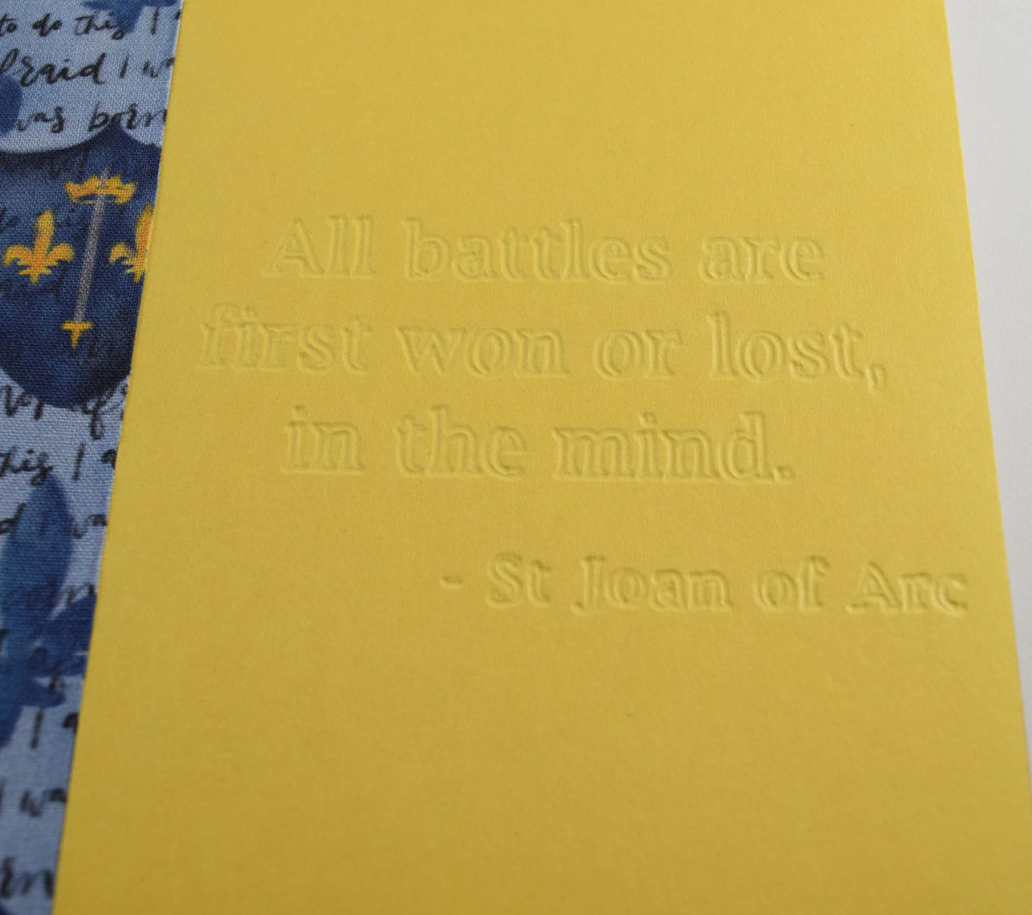 St Joan of Arc Embossed Journal - Joyful Mama Joyful Baby