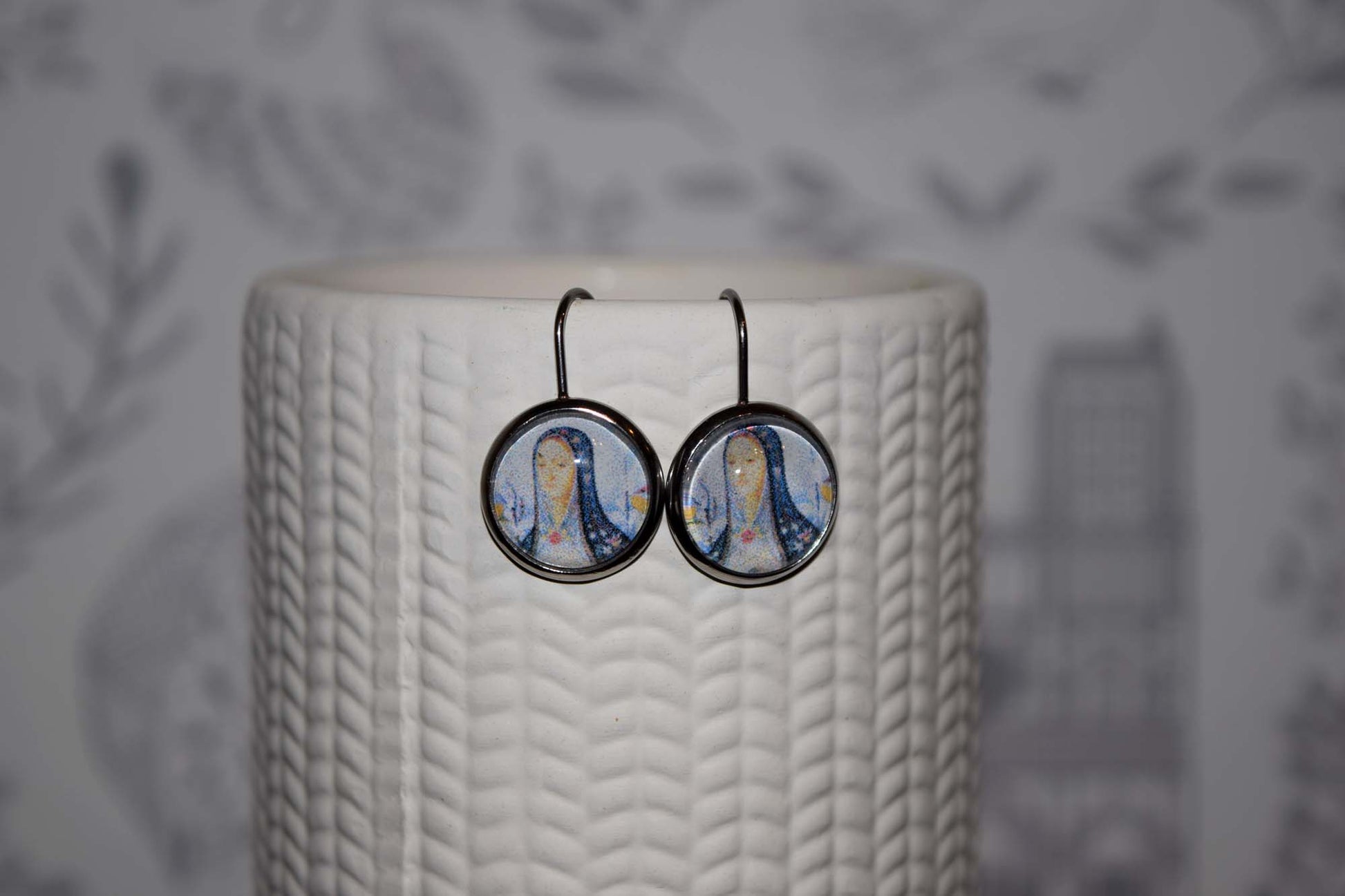 The Virgin Mary earrings - Joyful Mama Joyful Baby