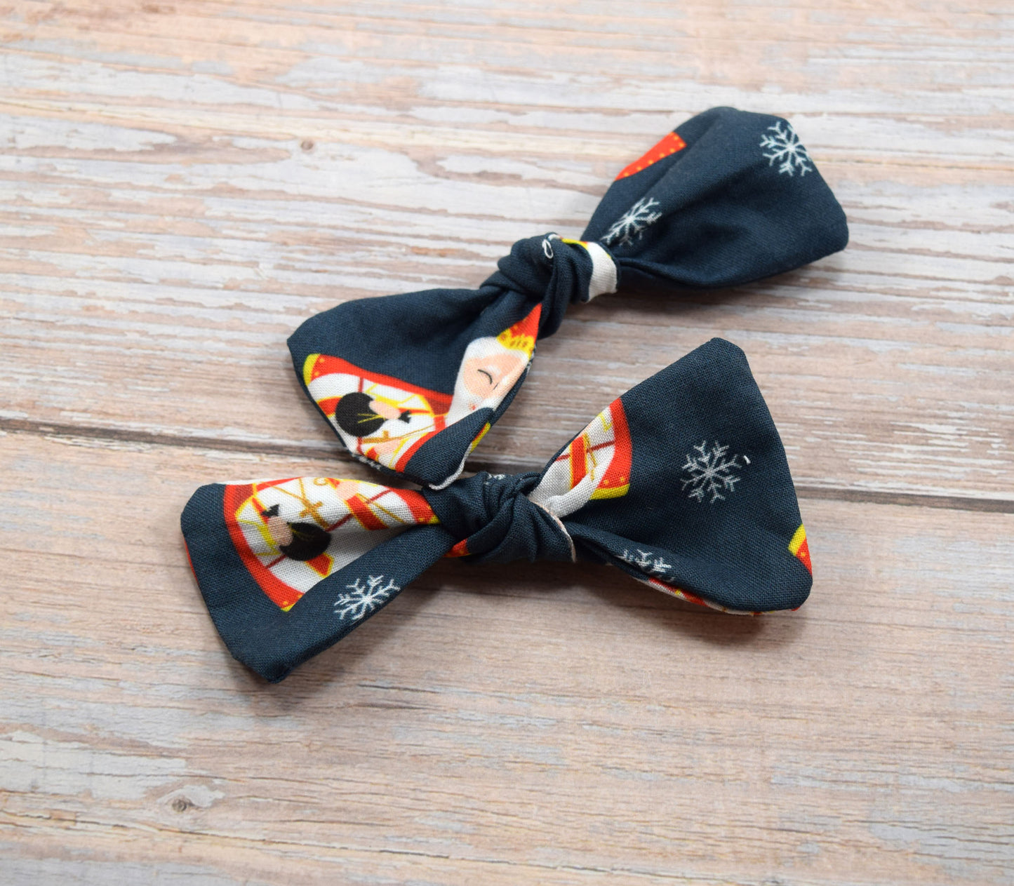 catholic hair bows, st nicholas hair bows