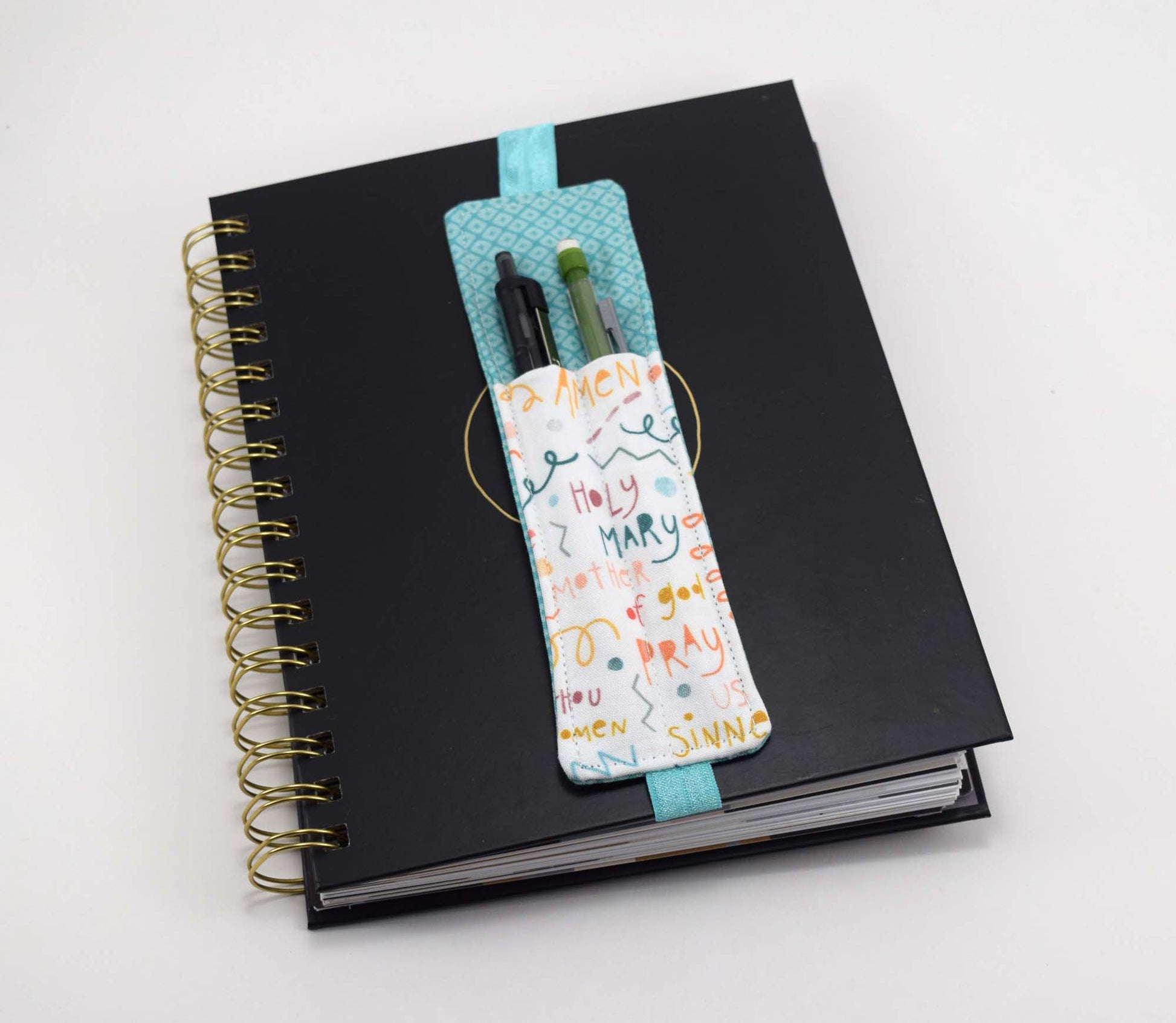 catholic pen pouch, catholic pen holder, catholic planner
