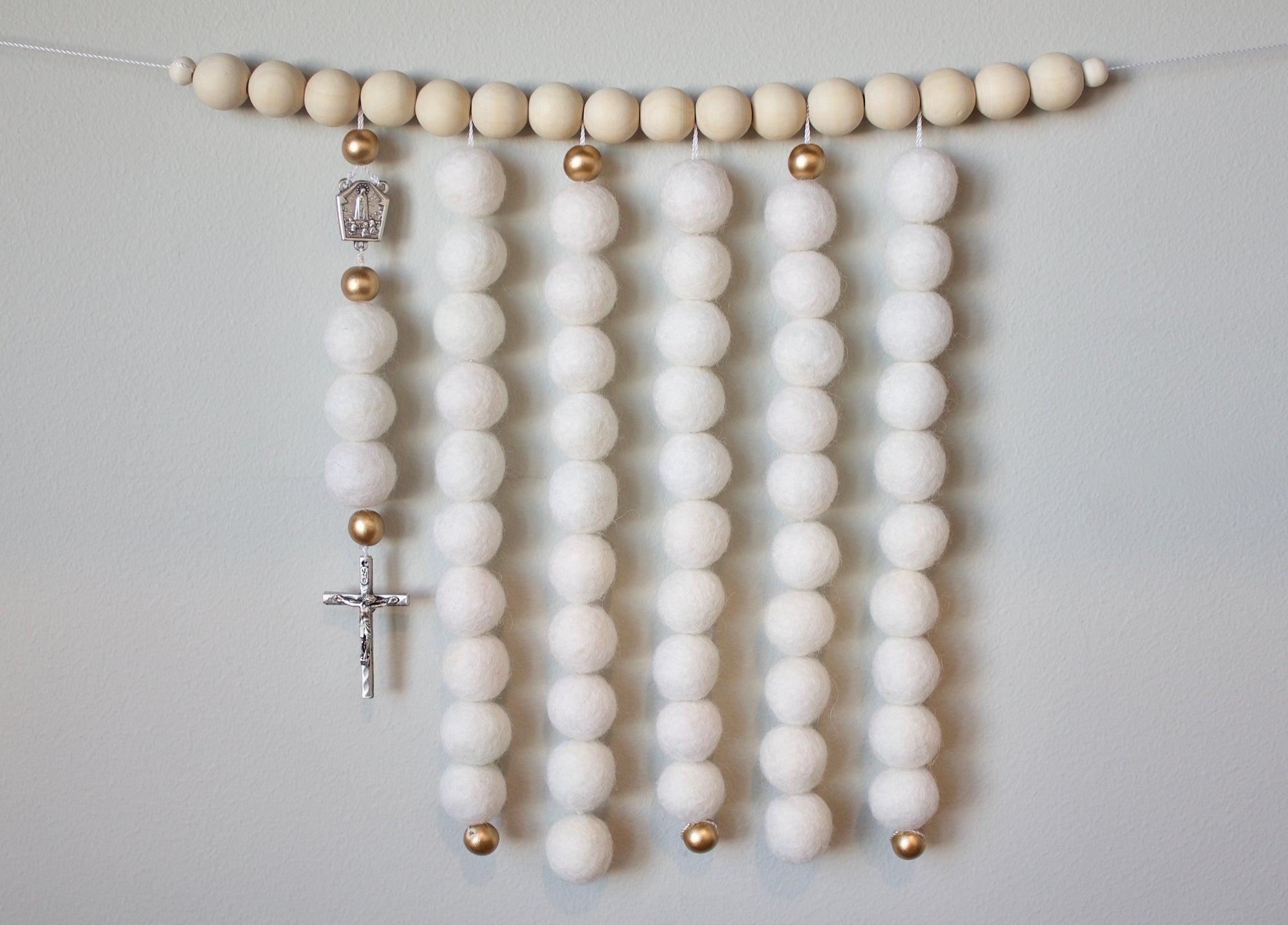 Mini Rosary Wall Hanging - Joyful Mama Joyful Baby