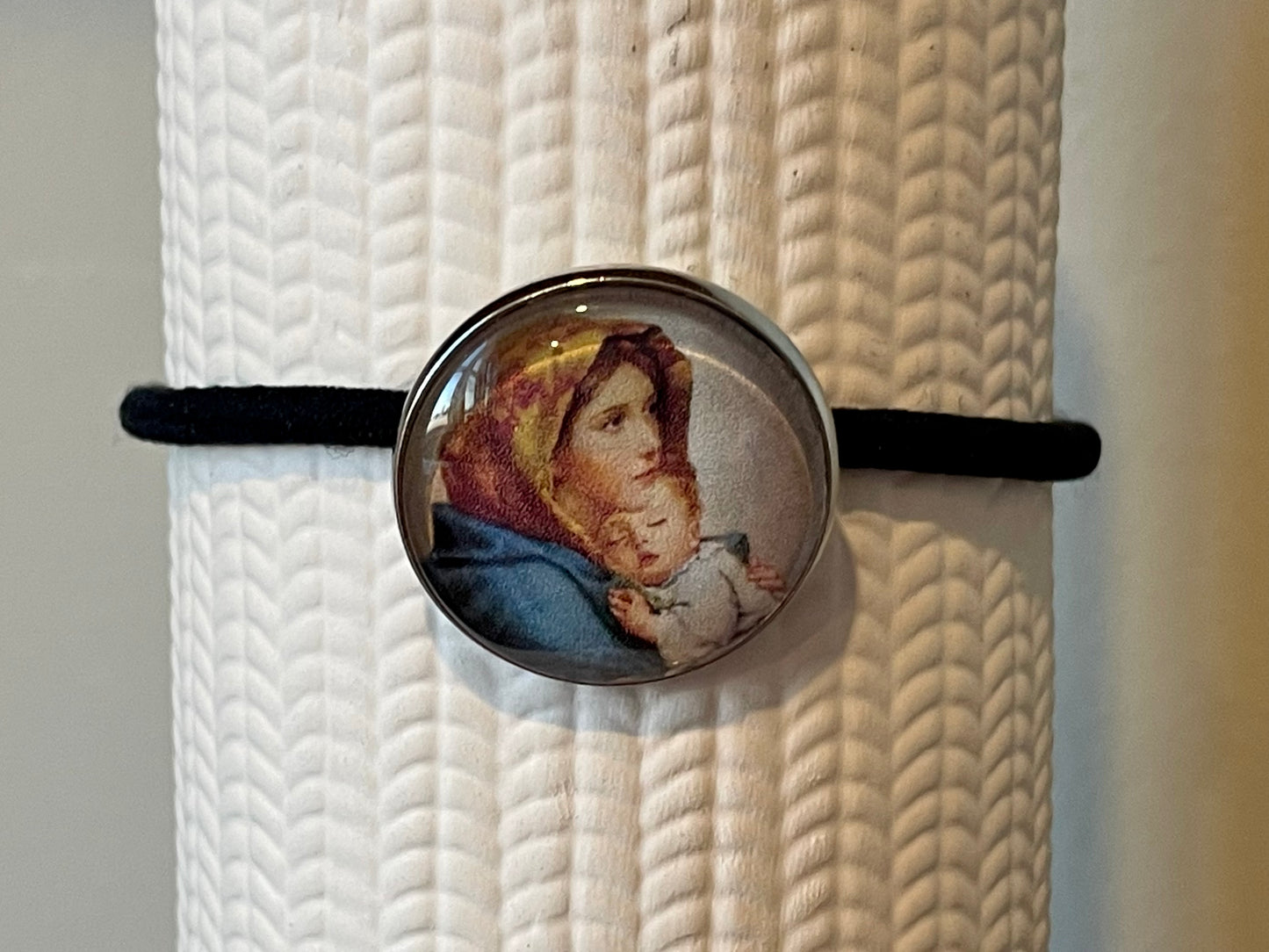 Madonna of the Streets- Catholic- Hair Elastic-womens gift