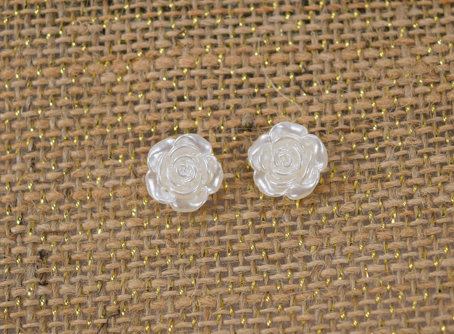 little flower earrings, rose earrings, catholic earrings