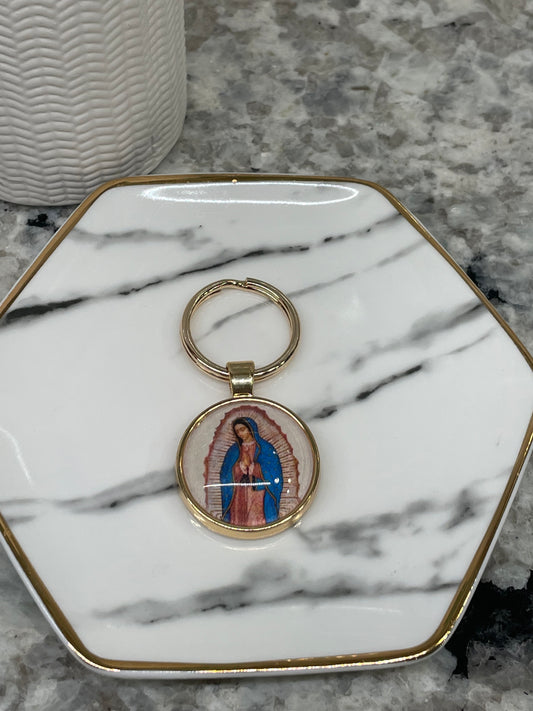 Our Lady of Guadalupe Keychain- Catholic gift- Saints- Back to school