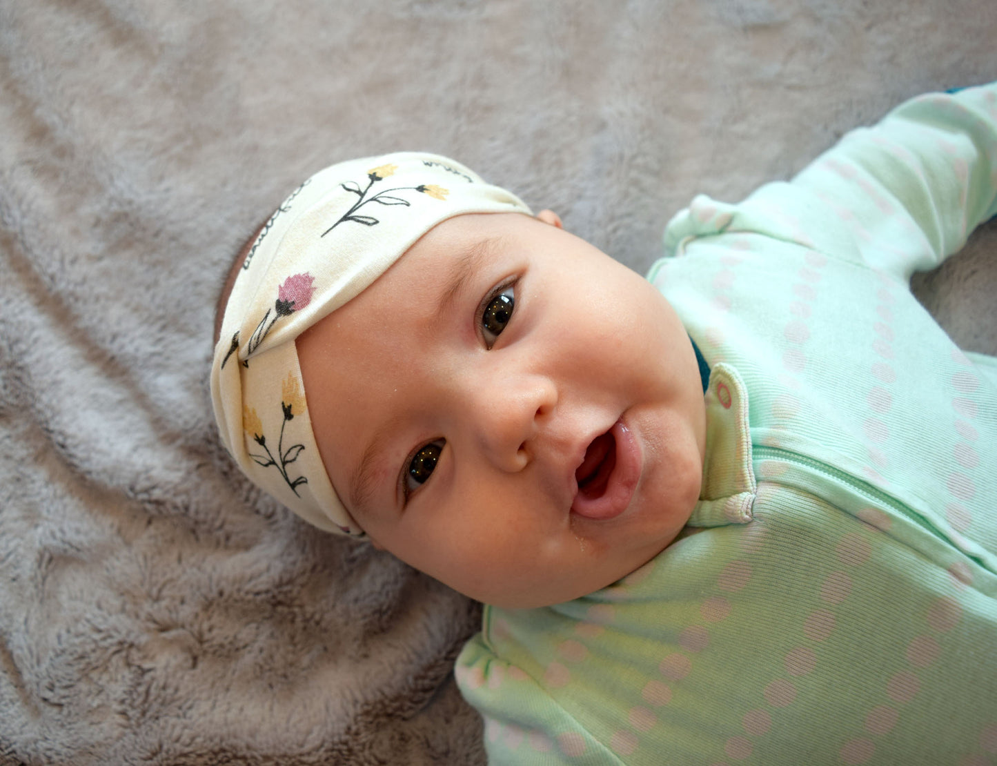 BABY SIZED Beloved Cream Floral Twist Headband