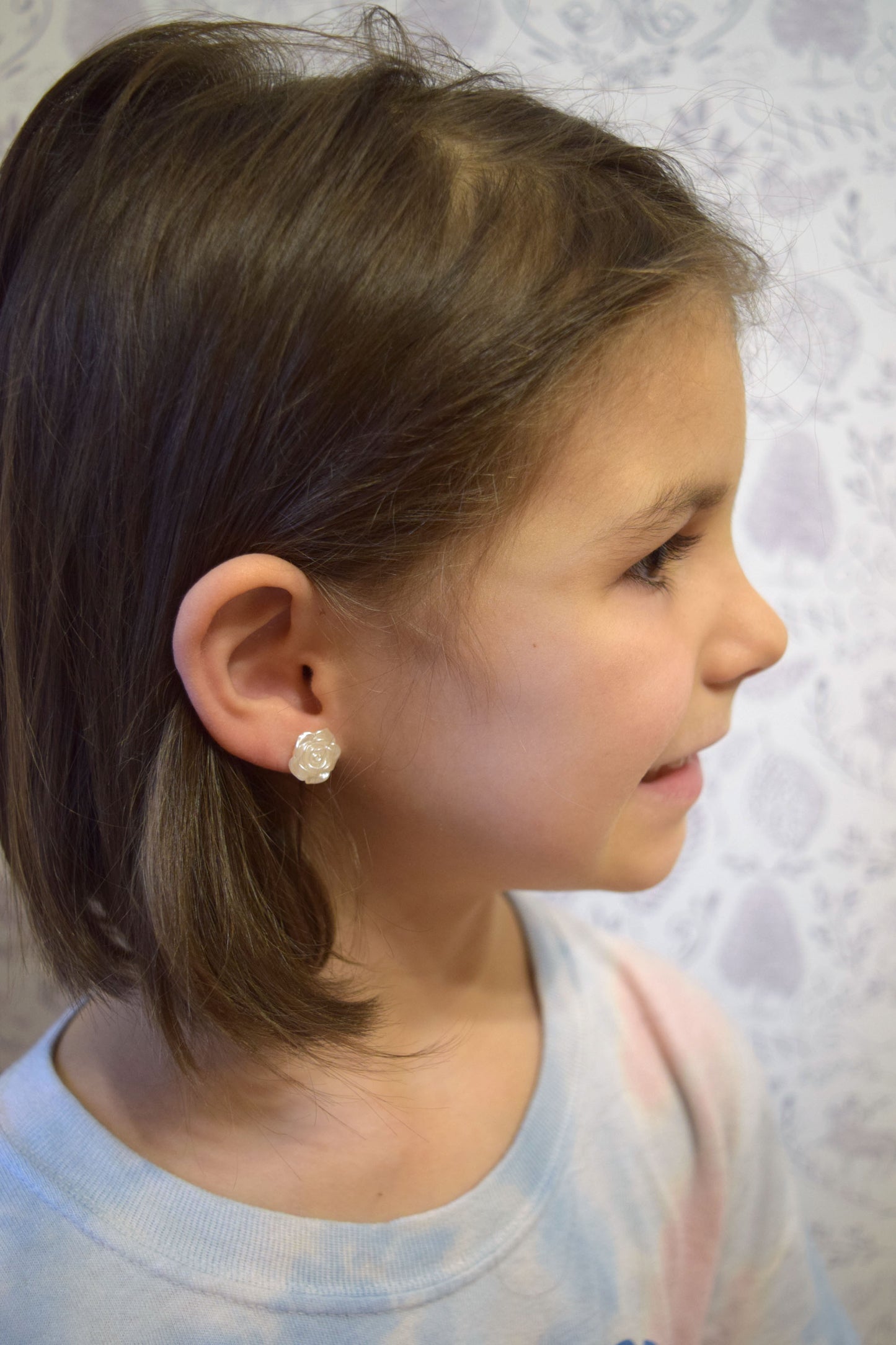 Kid’s Saint Earrings - Little Flower