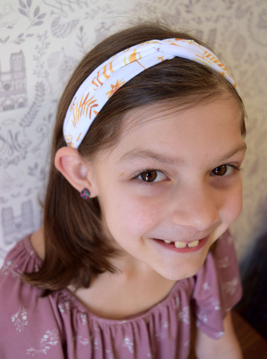 adoration headband, catholic twist headband,  catholic headband for girls