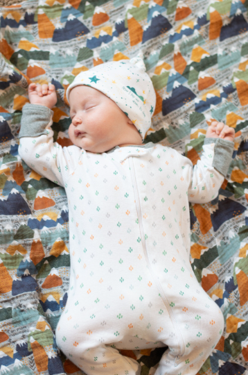 Catholic Swaddle Blanket -  Mustard Seed Faith - Joyful Mama Joyful Baby